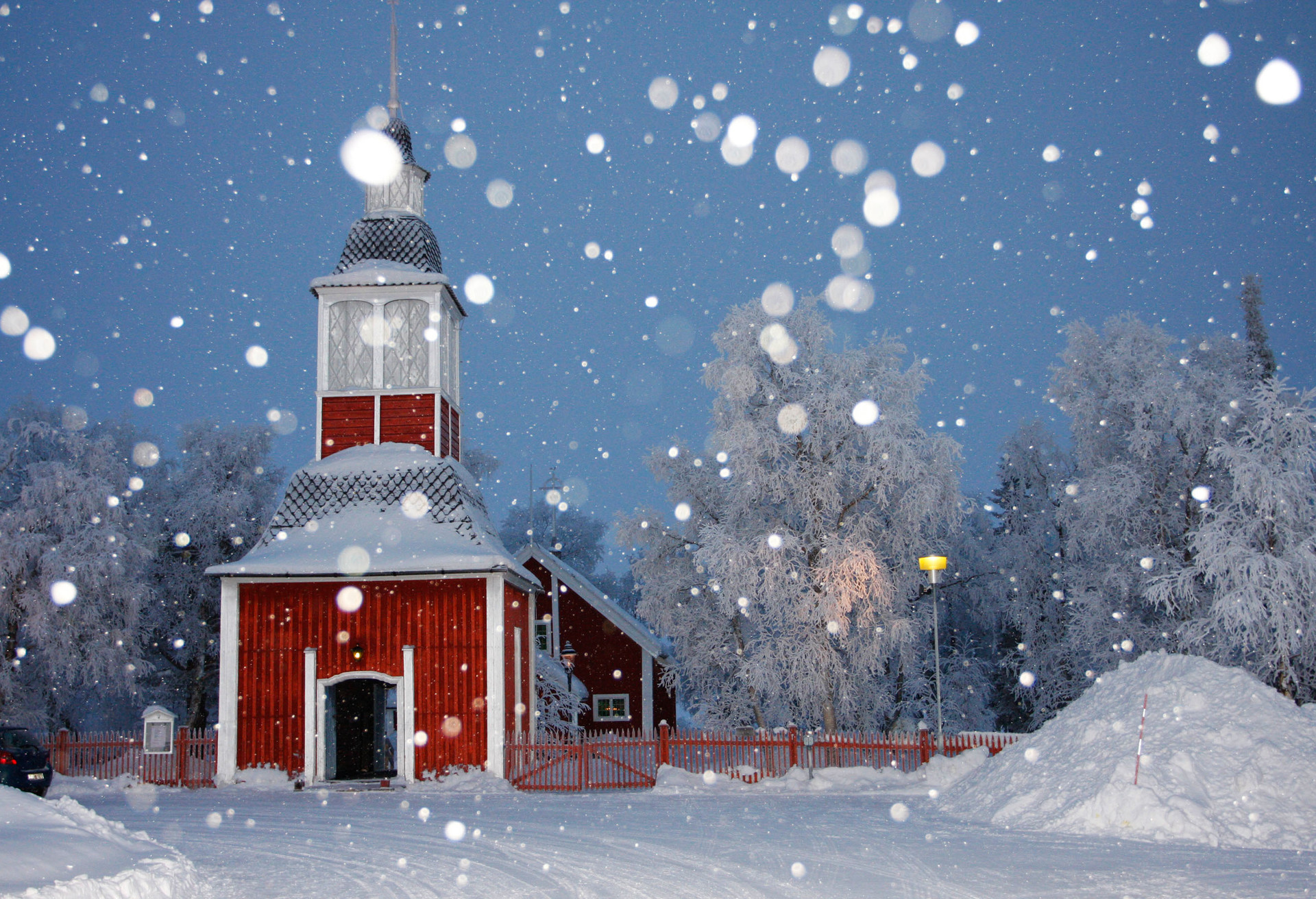 A typical church of the Sami people of Lapland in Sweden