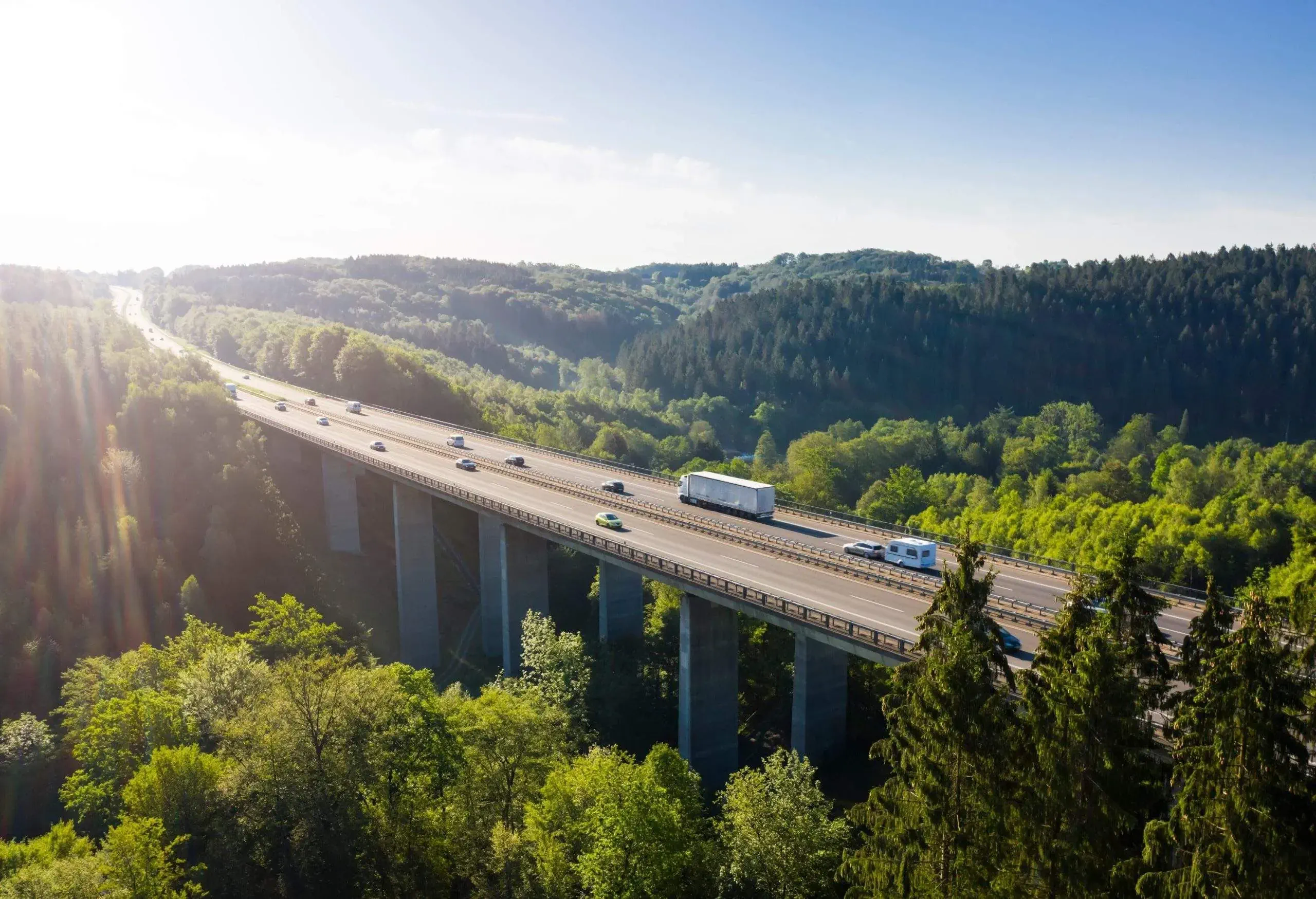 View of a highway in Germany