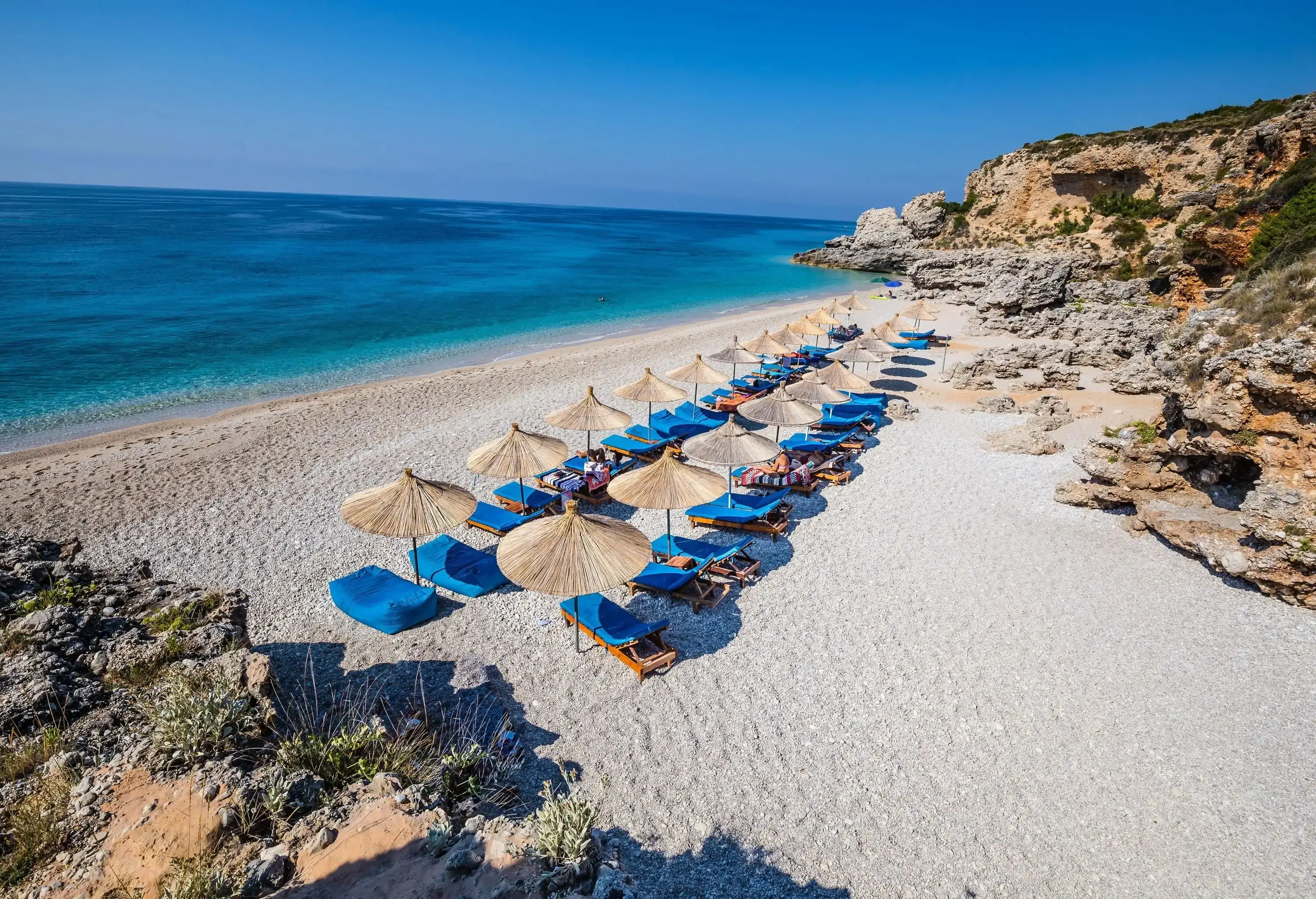 Dhermi beach view