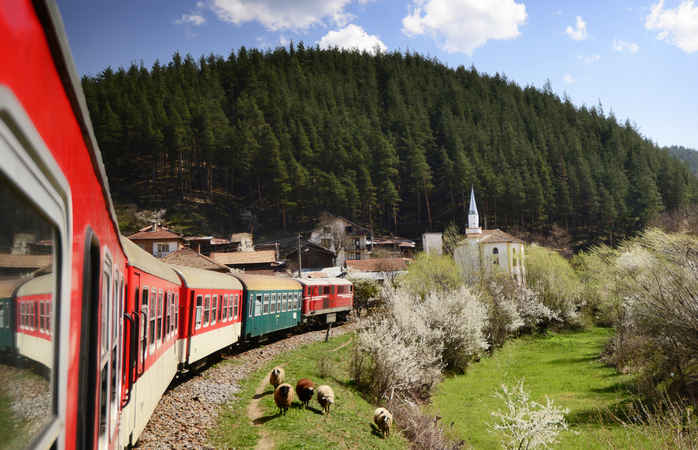 Rhodope Mountains, Bulgaria, Narrow Gauge Line Train