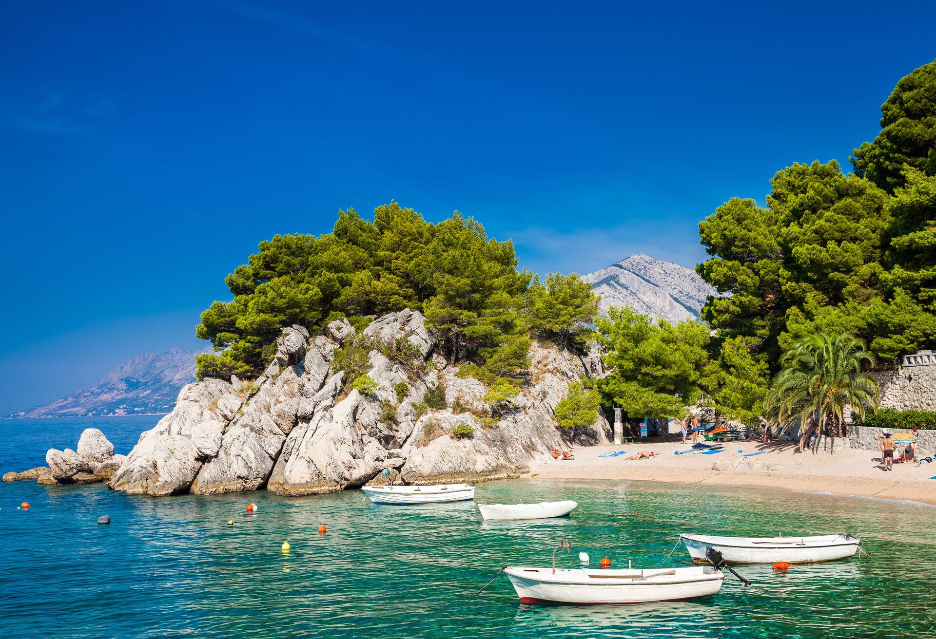 Podrace beach in Brela, Makarska Riviera, Croatia