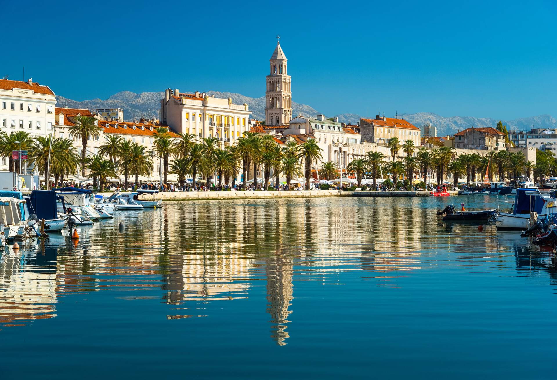 DEST_CROATIA_SPLIT-DALMATIAN-BELL-TOWER-GREEN-MARKET_GETTY-1082237942