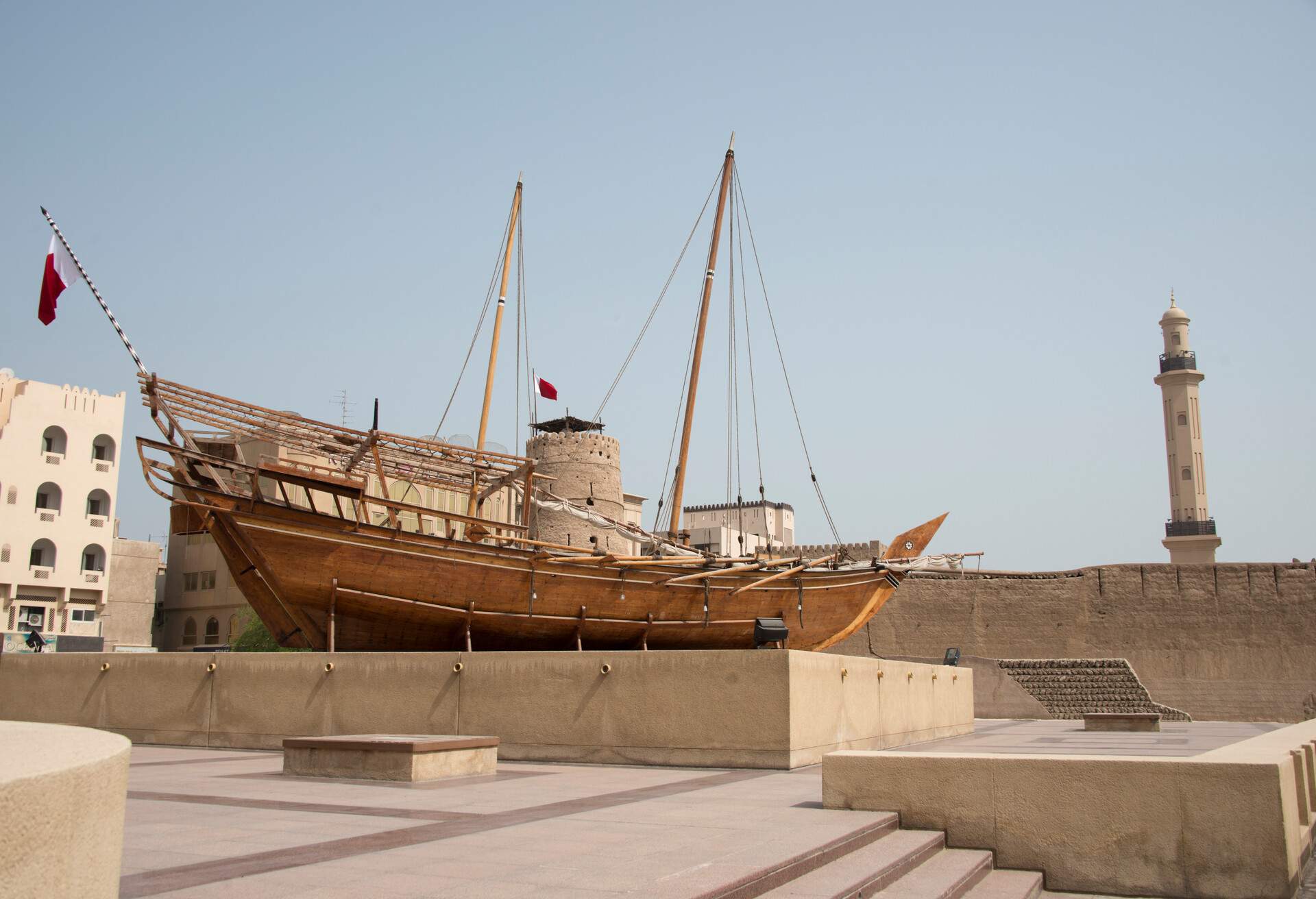 Dhow  is the generic name of a number of traditional sailing vessels with one or more masts with lateen sails used in the Red Sea and Indian Ocean region