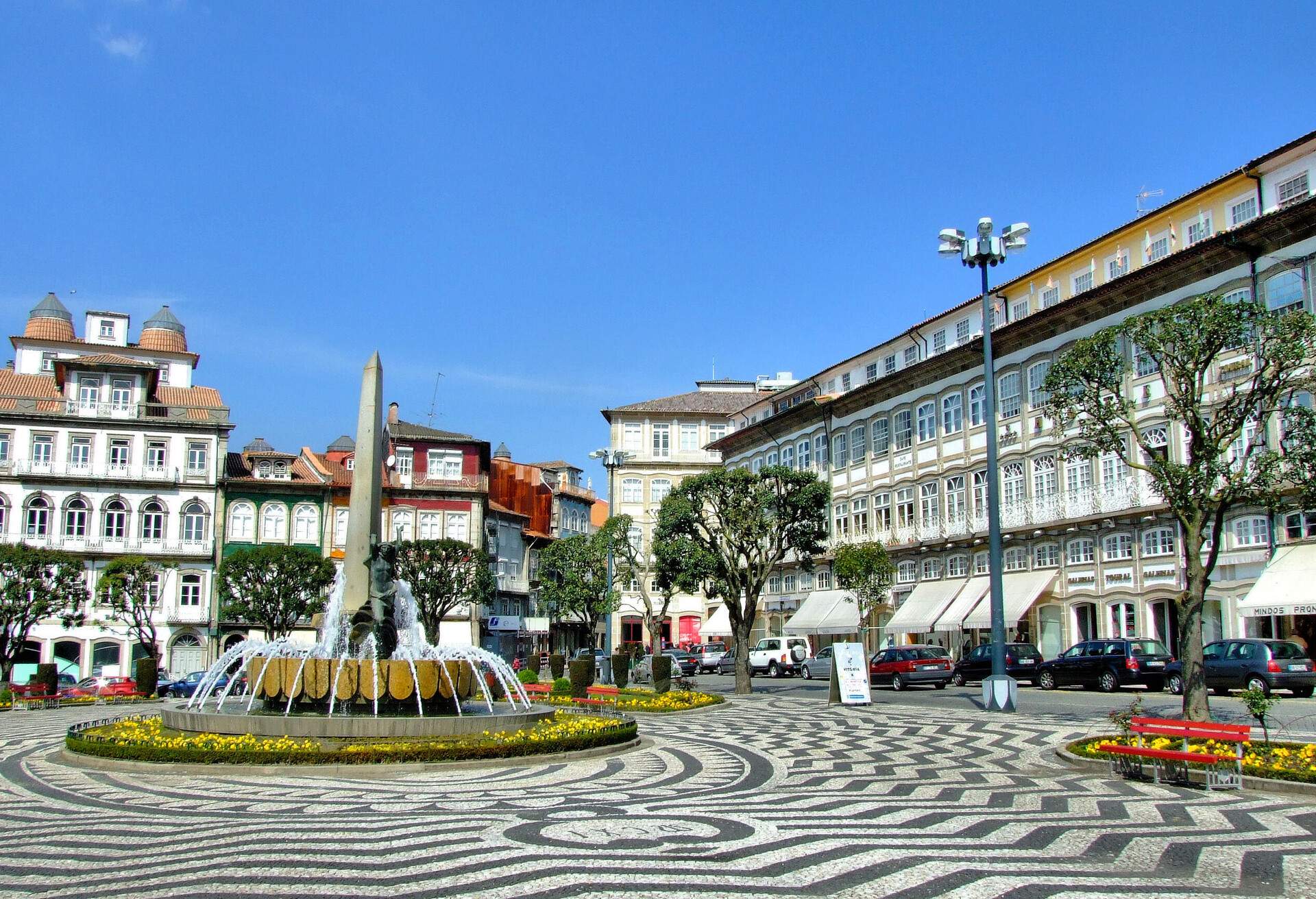 Toural square in Guimaraes, Portugal.