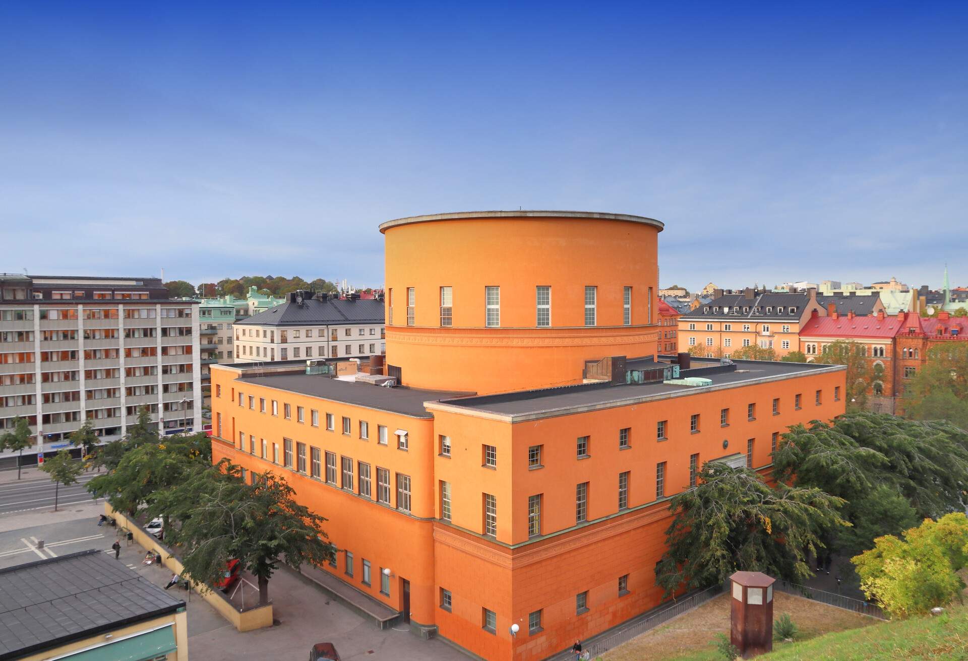 Stockholm Public Library - landmark in Norrmalm district.