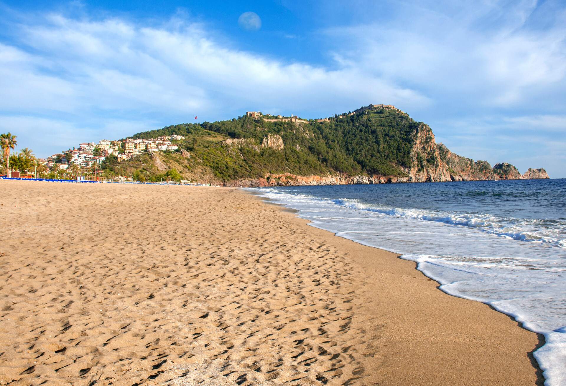 Cleopatra Beach and Alanya Castle, Alanya Turkey