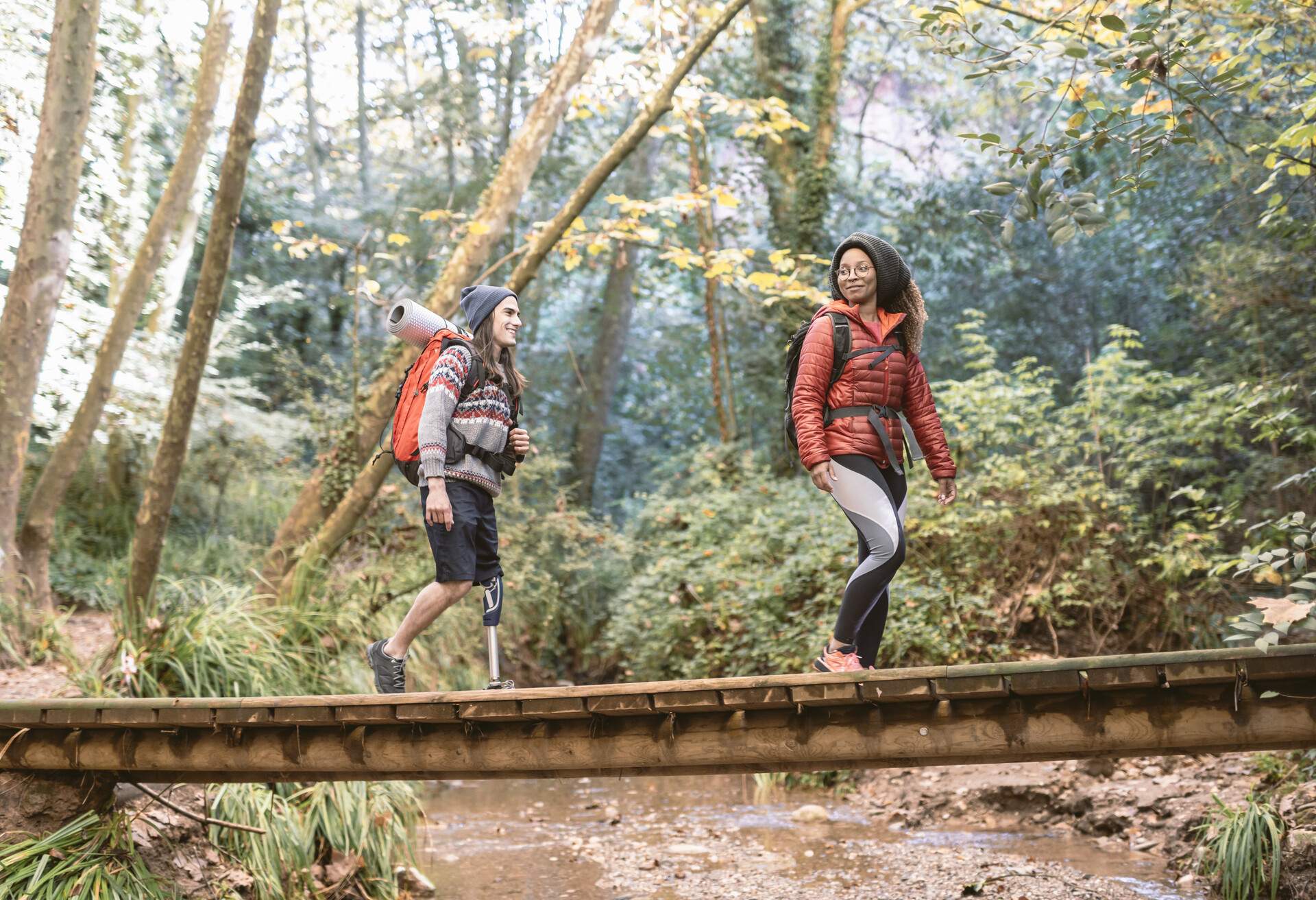 people_woman_man_hiking