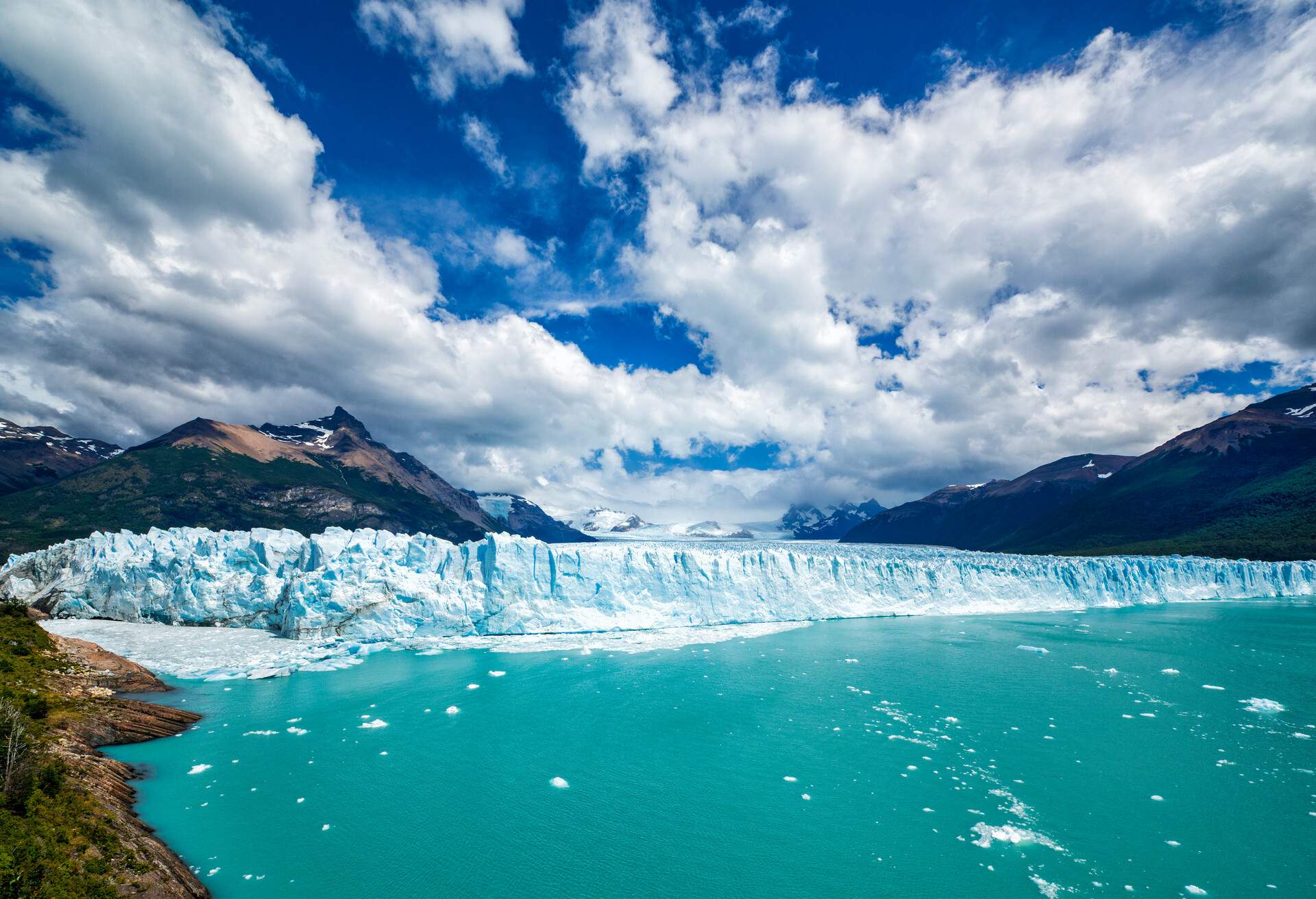 Famous Perito Moreno Glacier in Los Glaciares National Park, Patagonia, Argentina