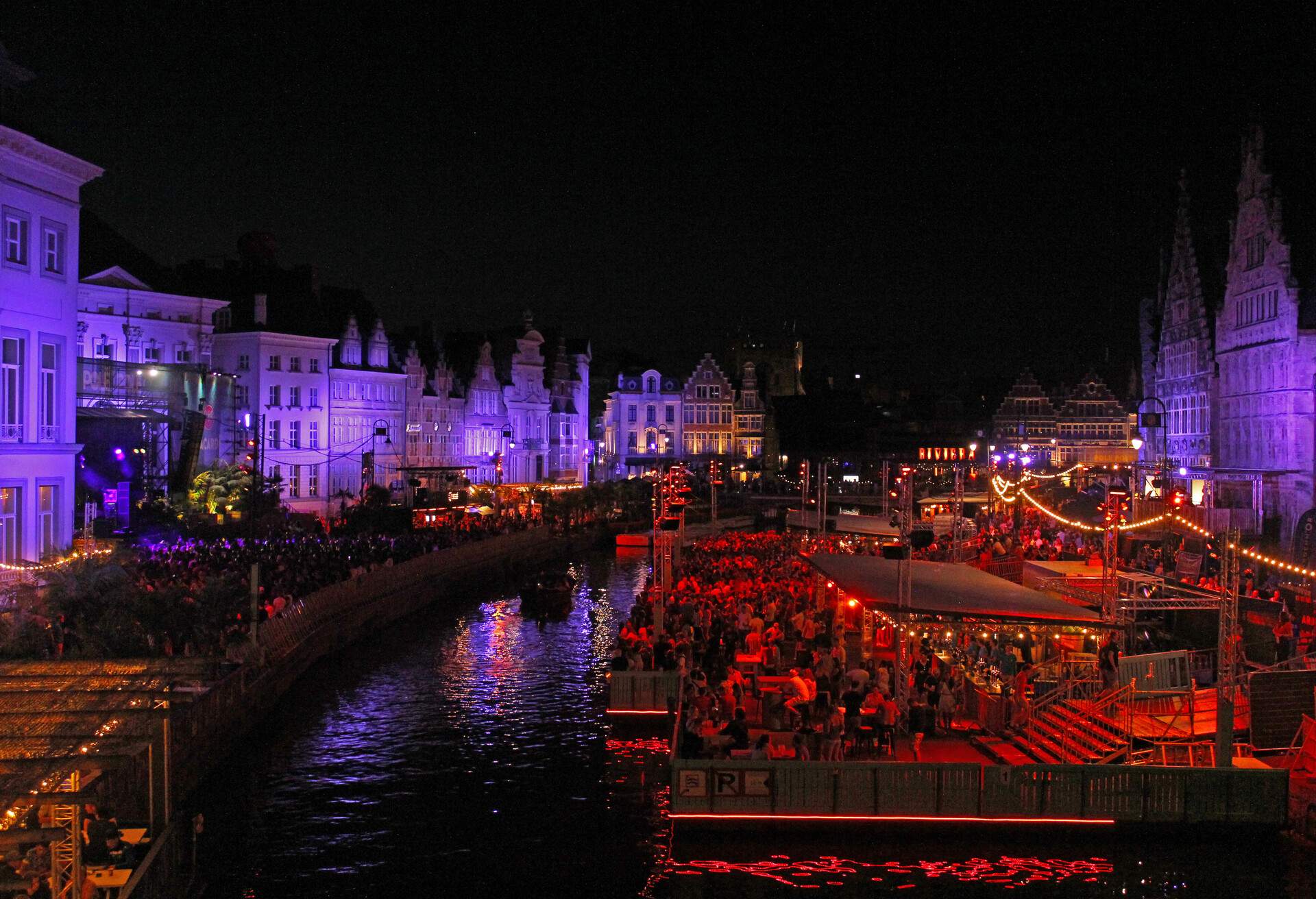 Gentse Feesten is one of the biggest festival in Europe and many people gather and enjoy in all entire city of Gent.