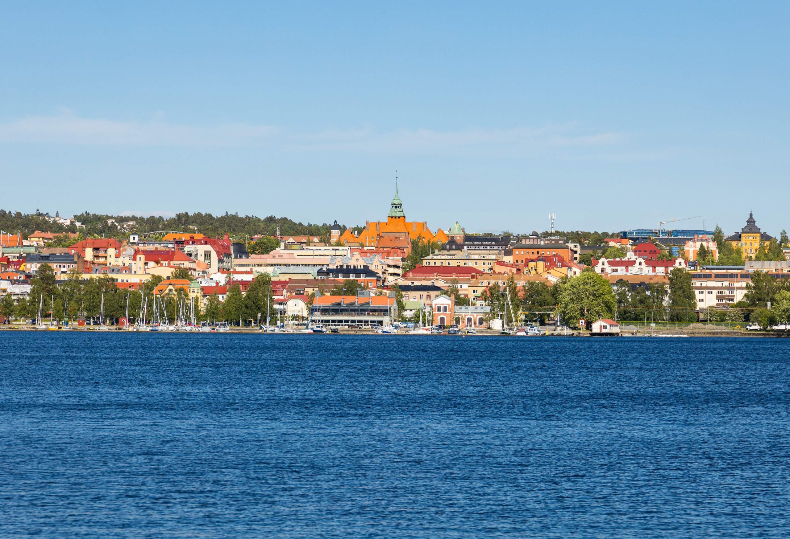 Östersund city in Sweden during summer