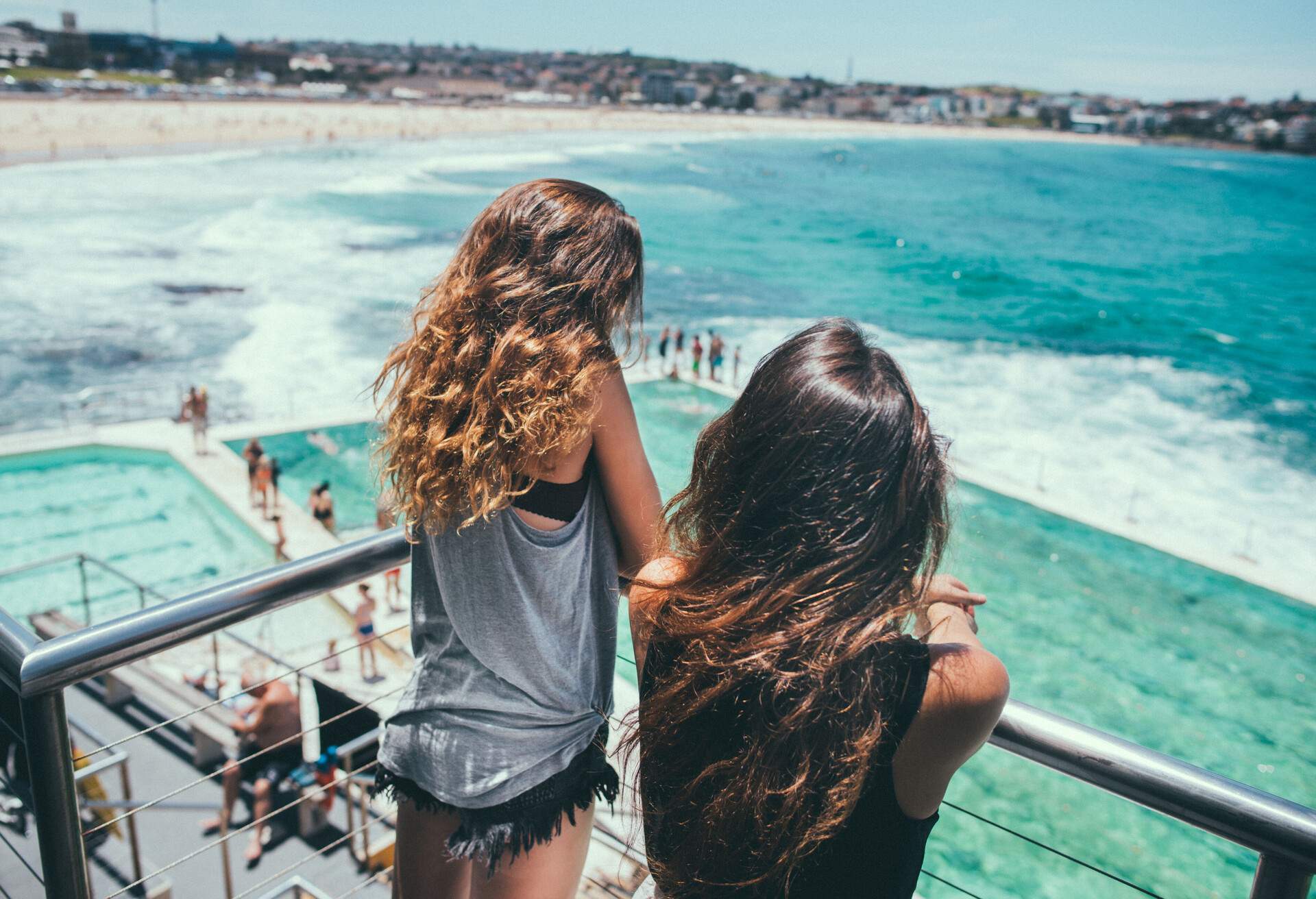 Summer time in Bondi Beach, Australia with friends.