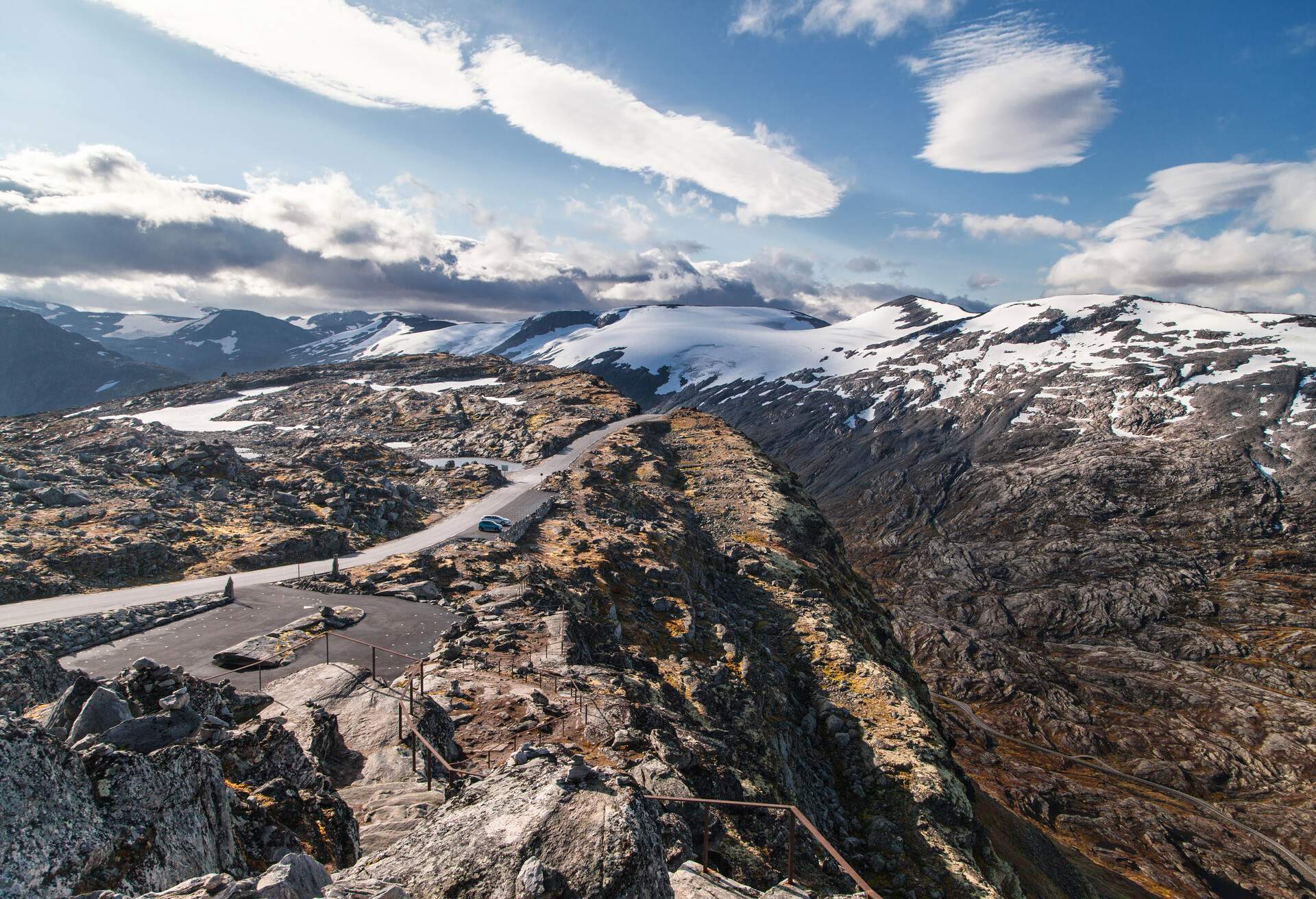 Dalsnibba Mountain Plateau in Geiranger, Norway.