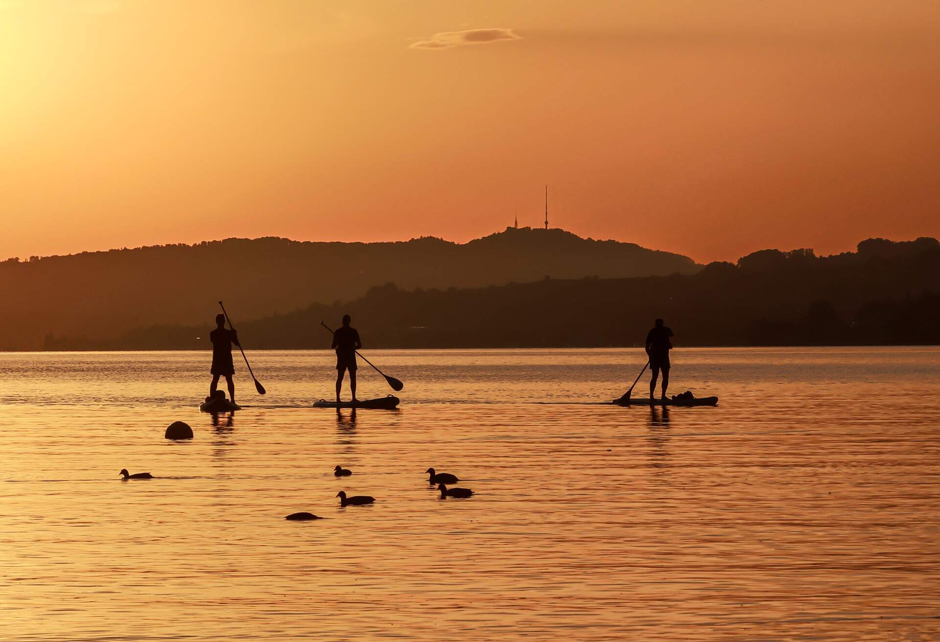 Sunset at Lake Zurich