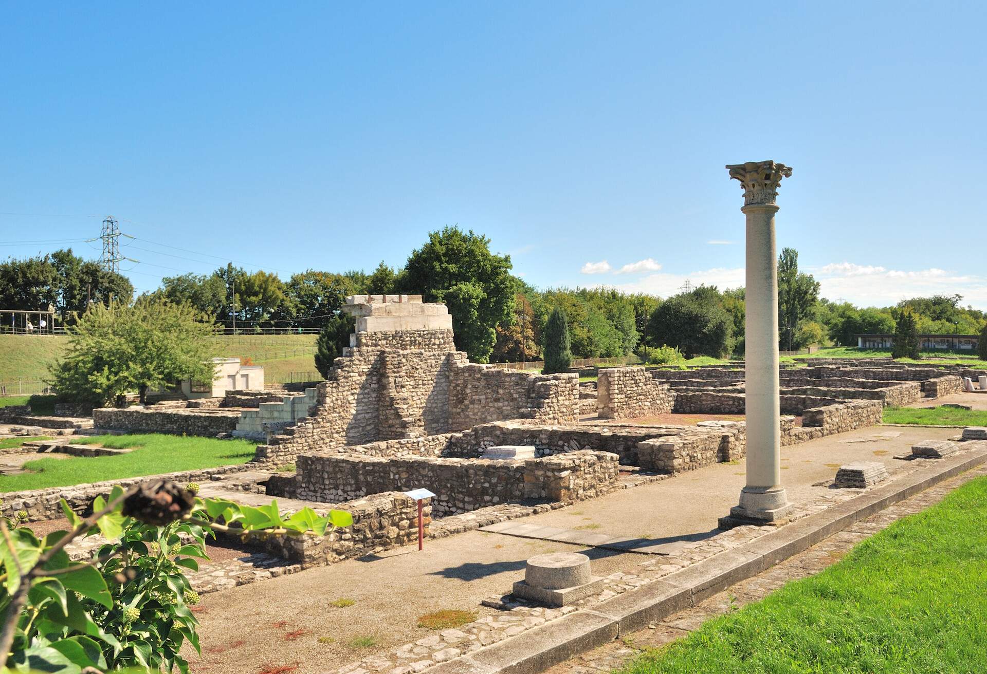 Budapest, Hungary. The ruins of the Roman baths - Aquincum