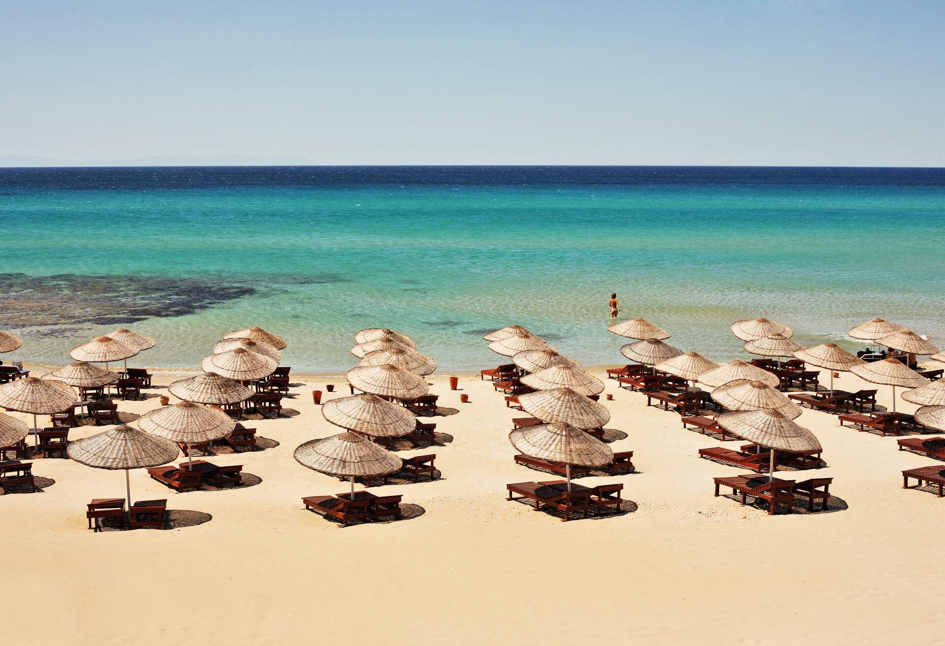 A Beach in Cesme,Alacati, Izmir, Turkey ; Shutterstock ID 633227936