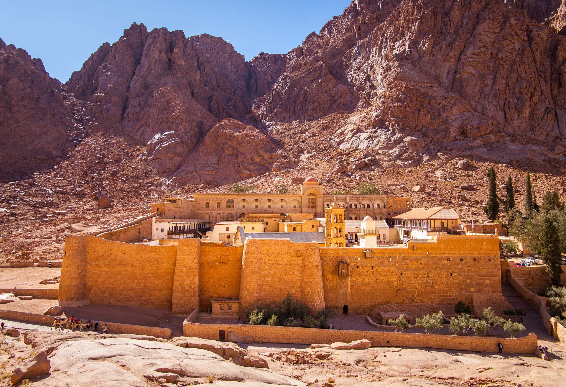 Saint Catherine's Monastery at the base of Mount Sinai, Egypt