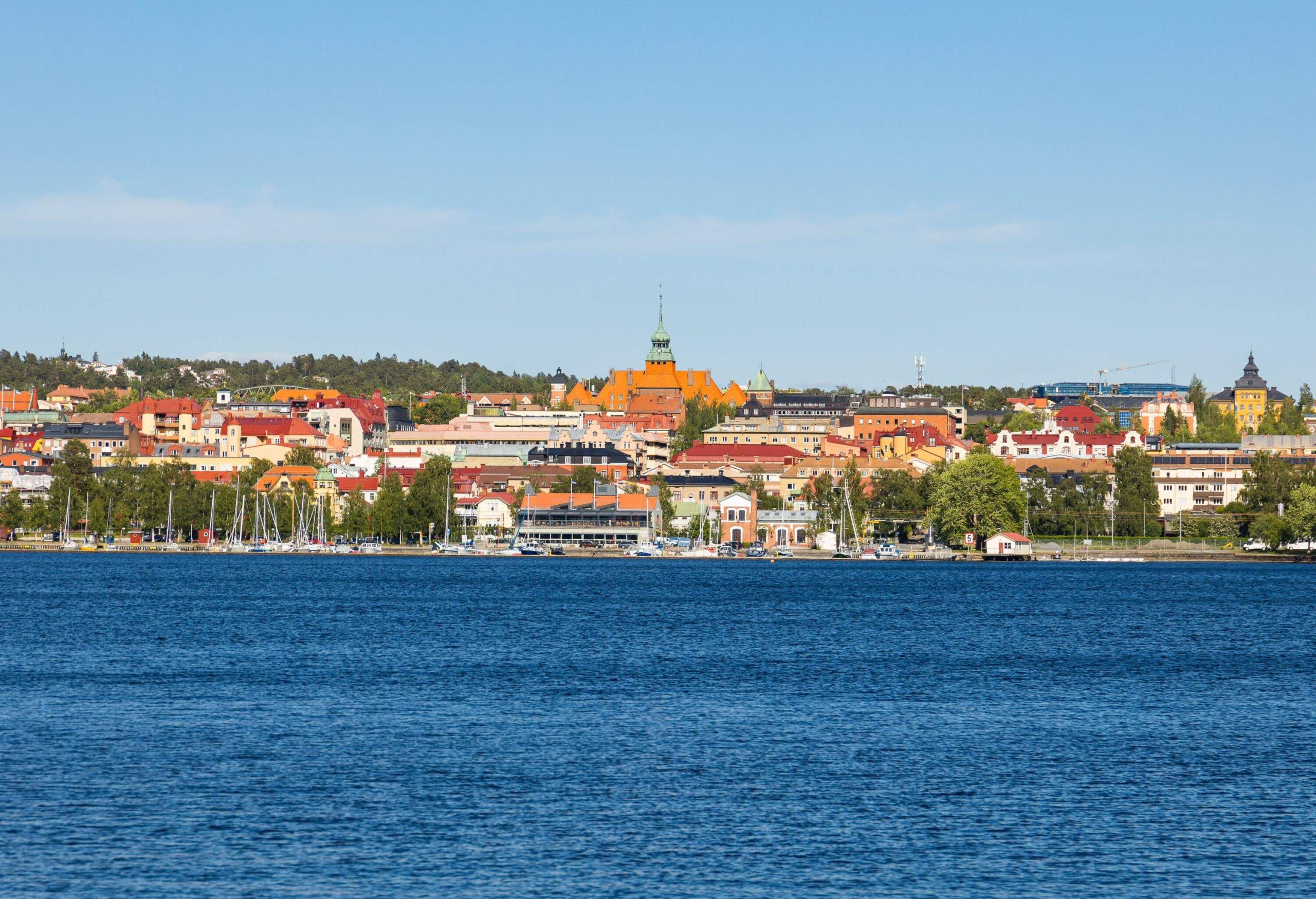 Östersund city in Sweden during summer