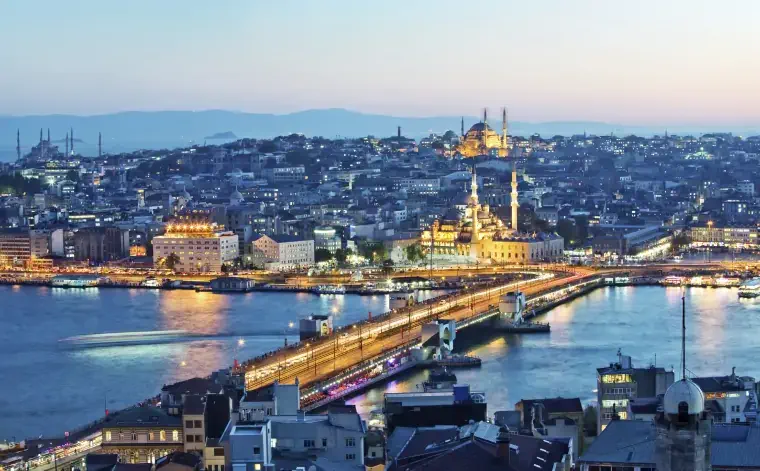 the view of Istanbul