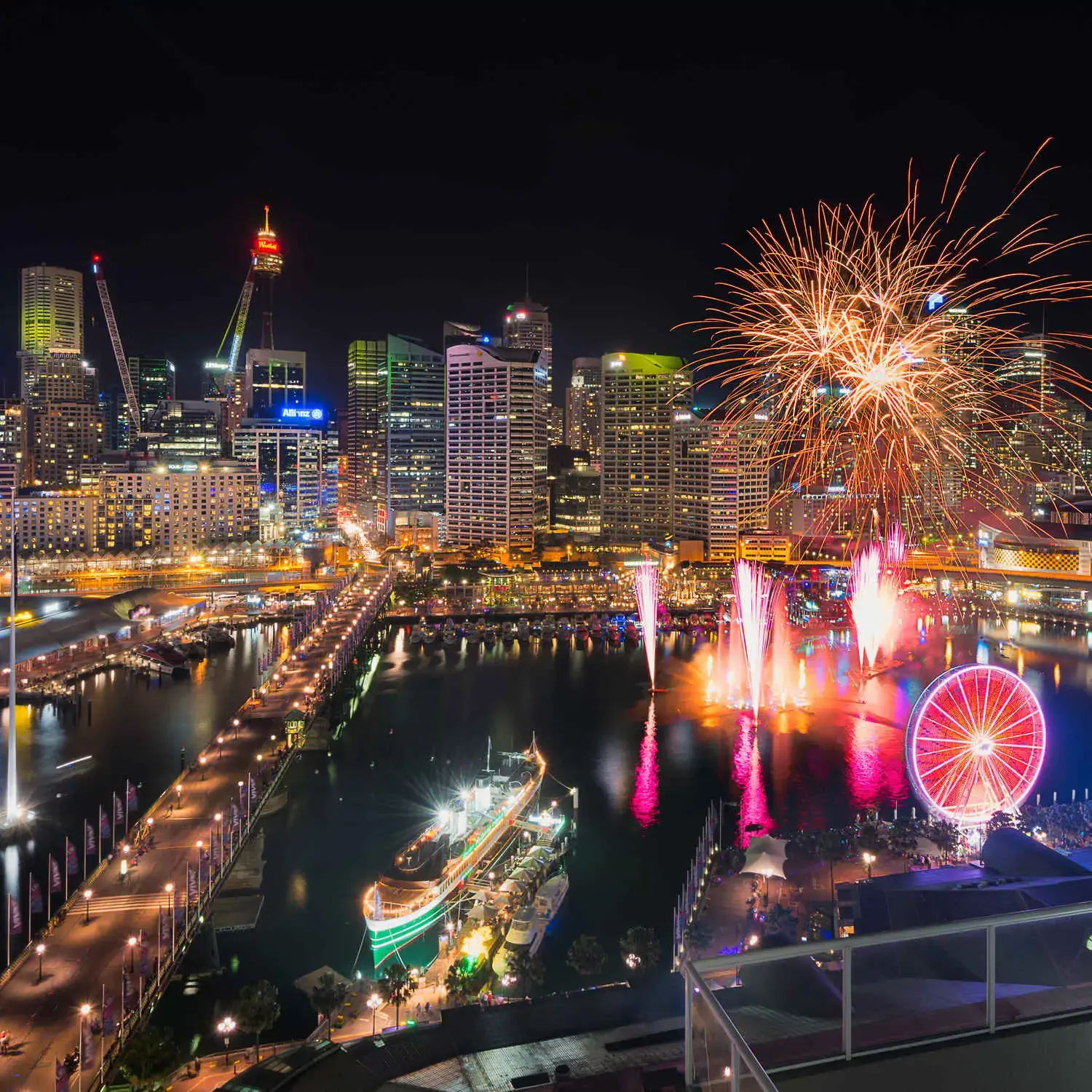 AUSTRALIA_SYDNEY_DARLING_HARBOR_THEME_FIREWORKS
