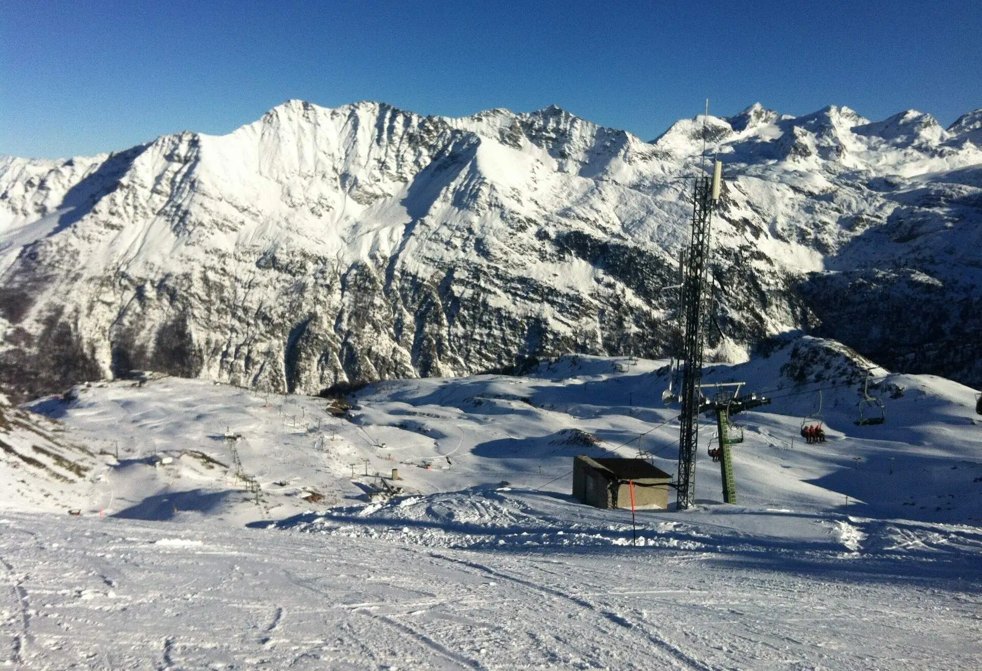 Ski area / LA ROSIÈRE - Montvalezan in Haute Savoie (France) near the Italian boundaries, in the Alps (San Bernardino Mountains); Shutterstock ID 681863446