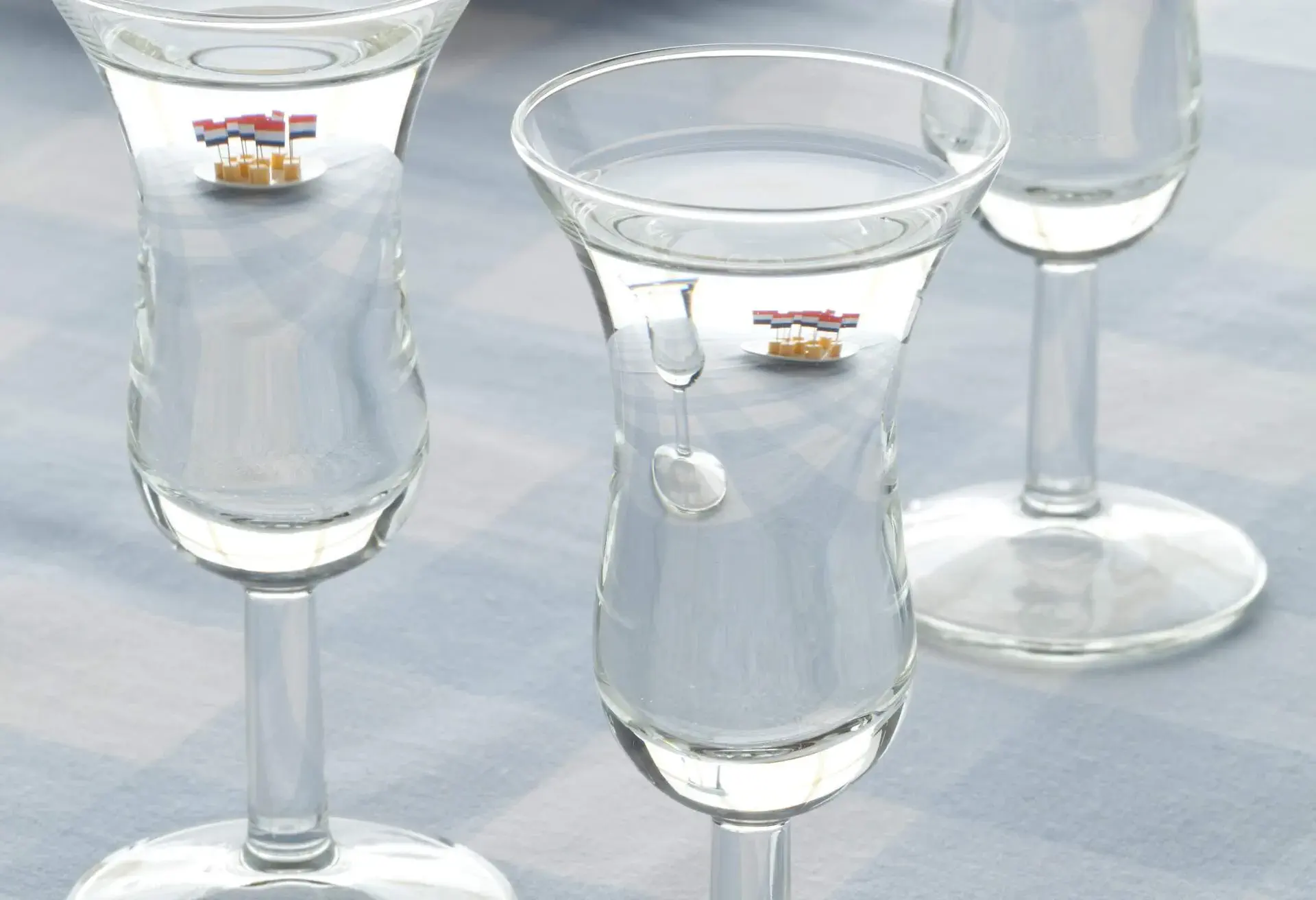 Traditional Dutch gin and cheese