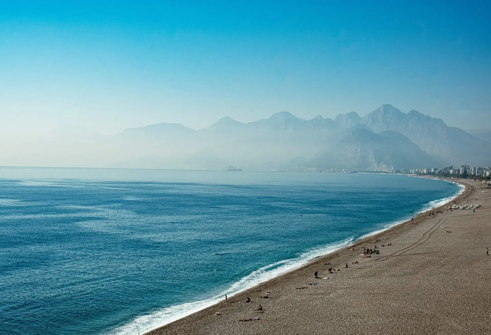 Konyaalti Beach at Antalya Turkey